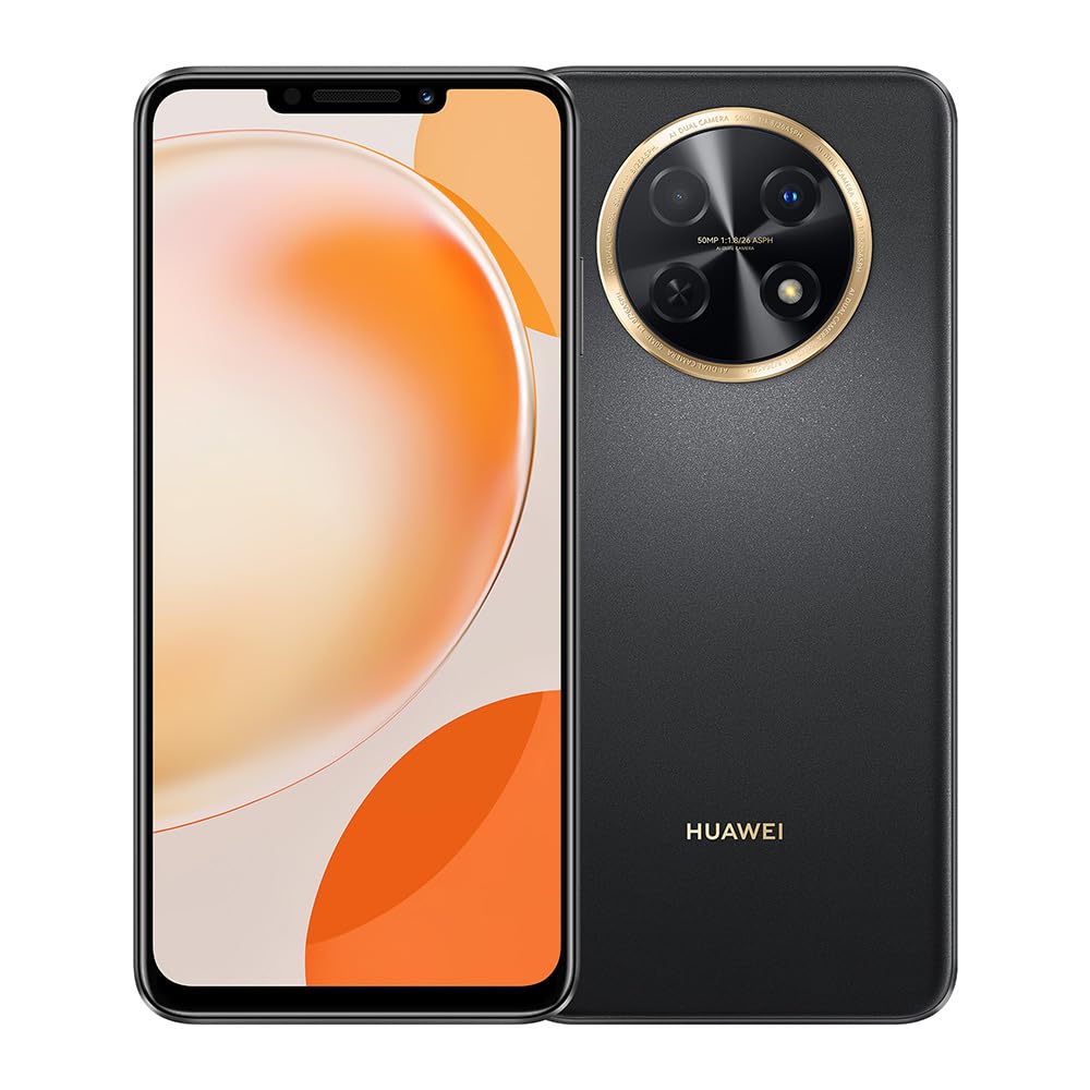 HUAWEI nova Y91, 6.95" HUAWEI FullView Display, 7000 mAh Super Battery, 300% Super Volume, 8GB+256GB, Starry Circle Design, EMUI 13, Black