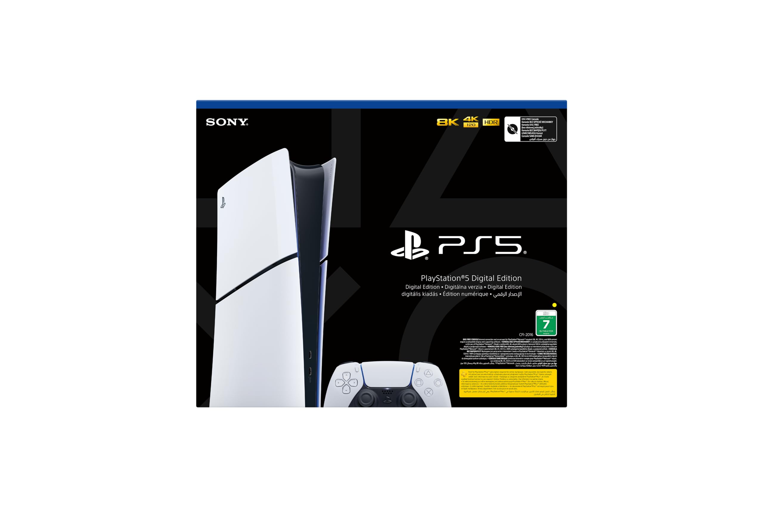 PlayStation 5 Digital Console (New 2023 Slim Model)- UAE Version, 1 Year Manufacturer Warranty