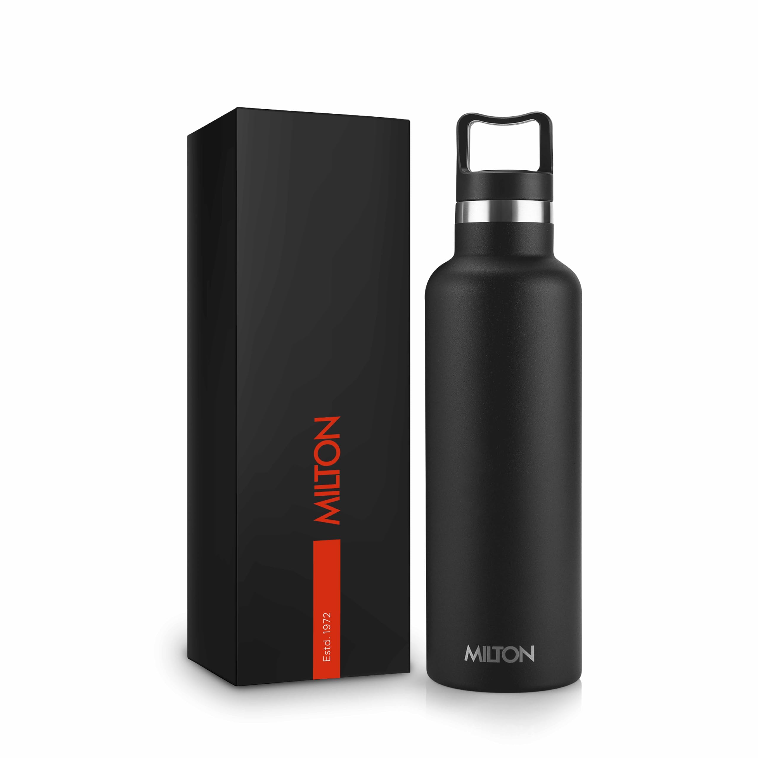 HERMOS STAINLESS STEEL VACUUM INSULATED STEEL FLASK 750 ML, FBB-750SBK, VACUUM FLASK, THERMAL FLASK, INSULATED WATER BOTTLE