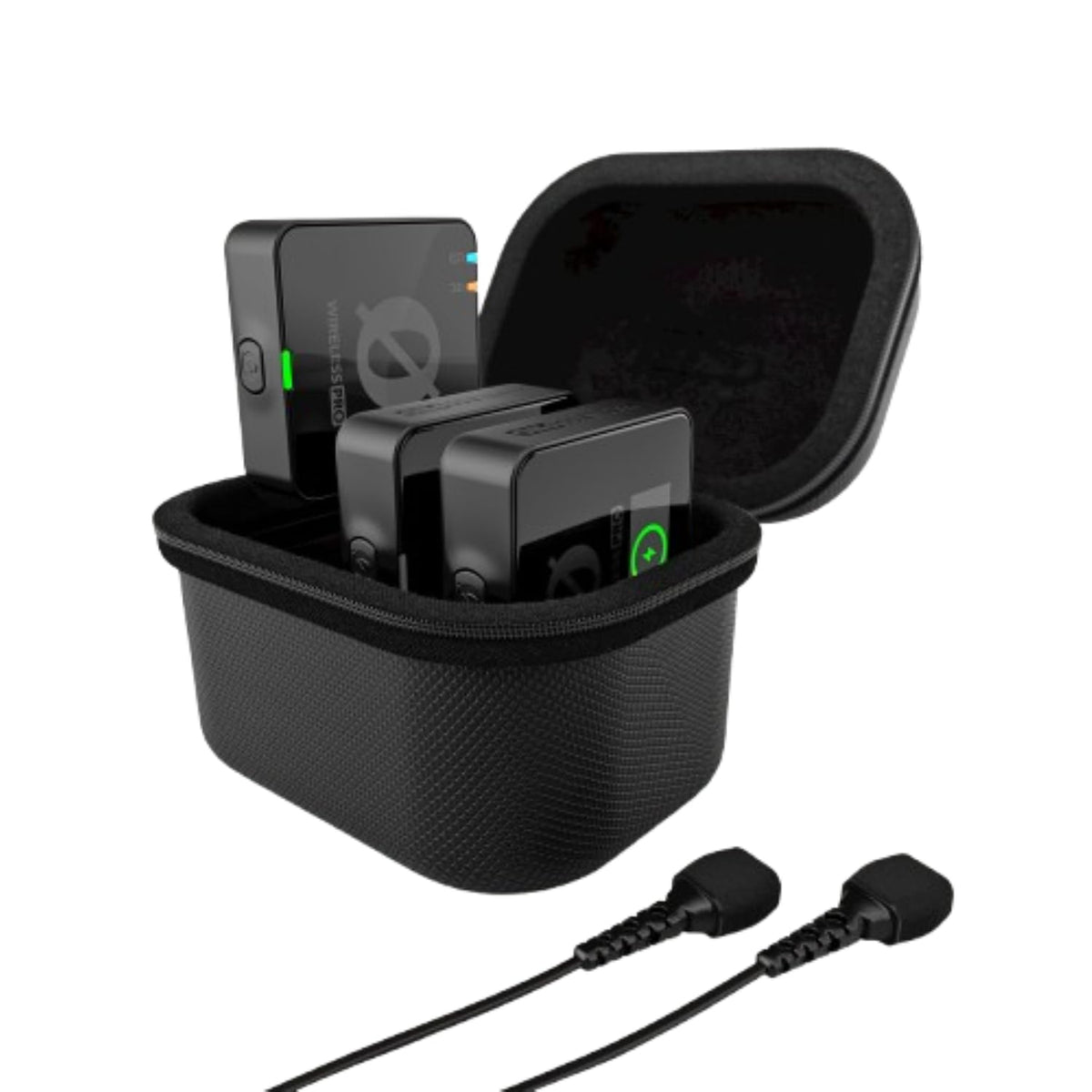 RØDE Wireless PRO Compact Wireless Microphone System with Timecode, 32-bit Float On-board Recording, 2 Lavalier Microphones and Smart Charge Case for Filmmaking and Content Creation