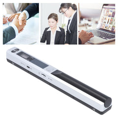 Cryfokt Portable Document Scanner, Mobile Photo Scanner for A4 Documents High Definition 900 DPI Photos Receipts PDF JPG Scanning Handheld Rechargeable Scanner for Home Office Travel