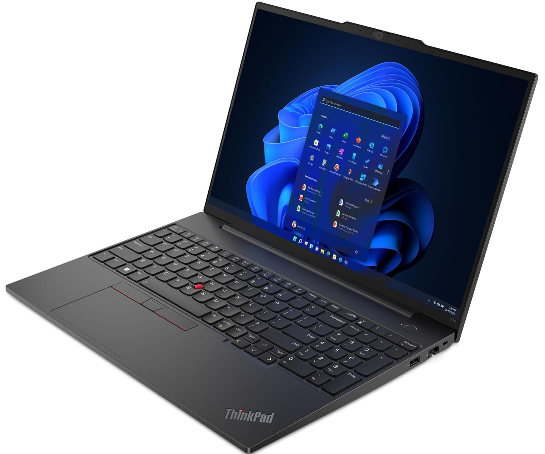 Lenovo ThinkPad E16 Business Laptop 16.0" IPS FHD+ Display (Intel 13th Gen i5-1335U, 16GB RAM, 512GB SSD, Fingerprint Reader, Thunderbolt 4, FHD Webcam, WiFi 6, Win 11P)