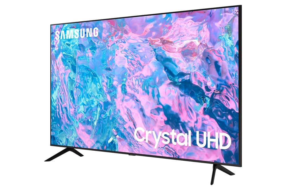 Samsung 75 inches 4k ultra hd led smart tv with built-in receiver, black - ua75cu7000uxeg, Wi-Fi