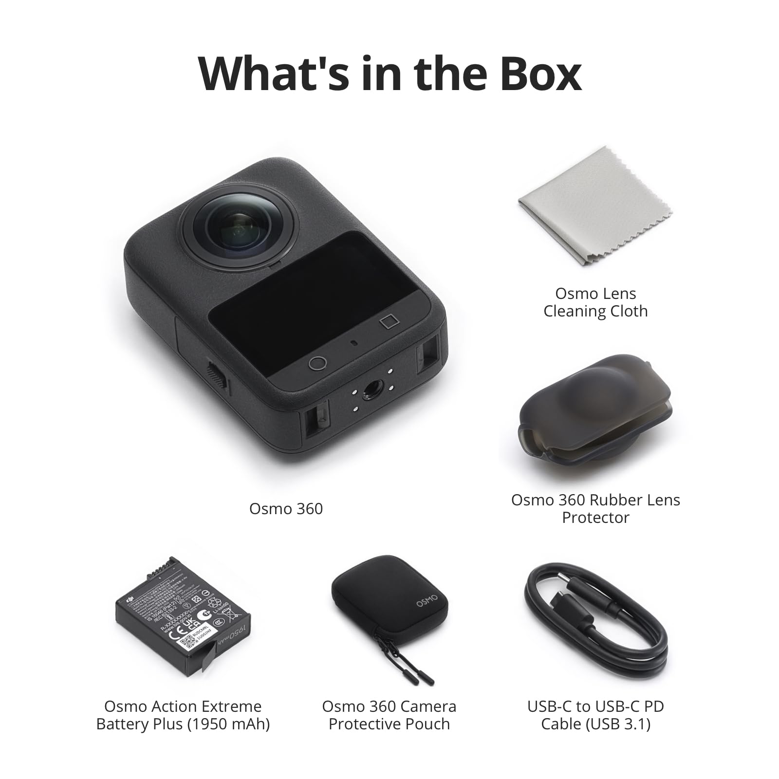 DJI Osmo 360 Standard Combo, 360 Camera With 1-Inch 360° Imaging, Native 8K 360° Video, 4K/120fps & 170° Boost Video,120MP 360° Photo, 100-Min 8K Recording, Waterproof, Action Camera for Sports, Vlog