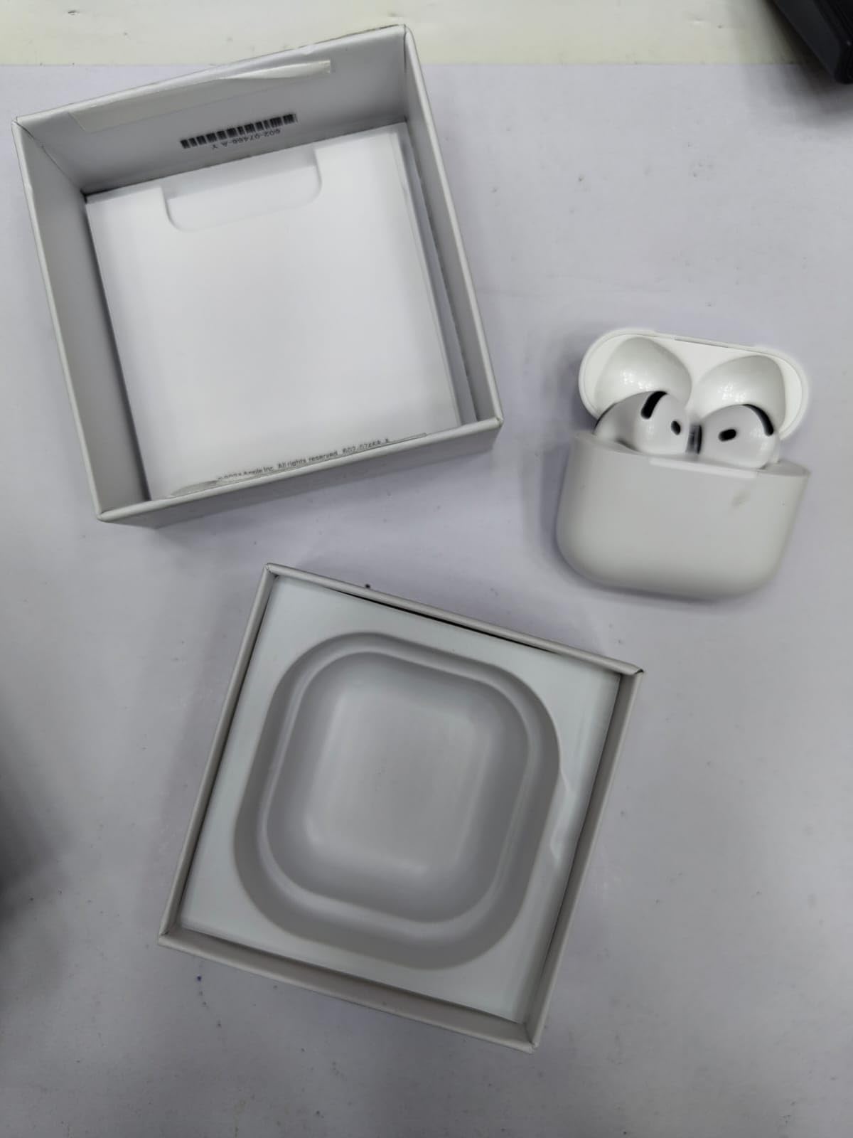 Earbuds-4 Bluetooth Headphones with Active Noise Cancellation Adaptive Audio Personalized Spatial AudioUSB-C Charging Case.