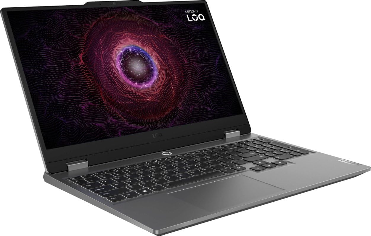 Lenovo - LOQ 15.6" Gaming Laptop 144Hz FHD Display - AMD Ryzen 7-7435HS with 16GB RAM - 512GB SSD, NVIDIA GeForce RTX 4060 8GB, Windows 11, English KB- Luna Grey (Upgraded)