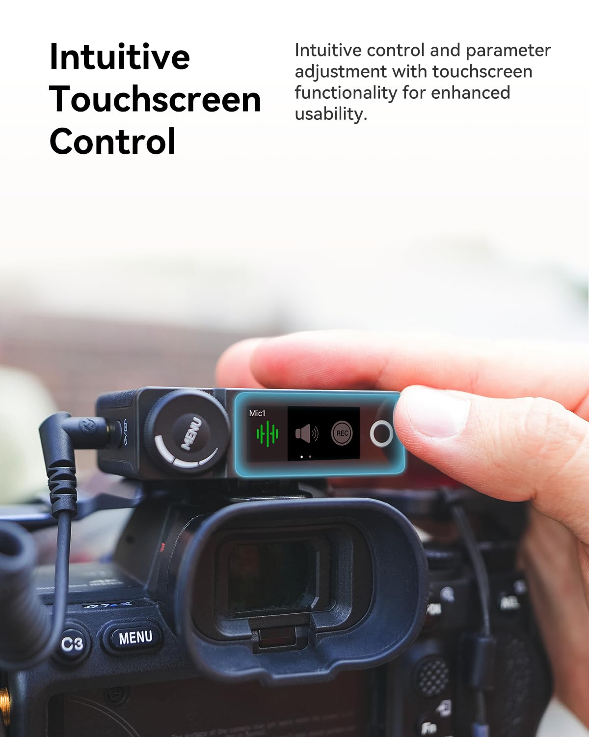 Hollyland LARK MAX Wireless Microphone, ENC Noise Canceling, Studio Audio Quality, 22H Duration, 820ft Range, 8GB Storage Recording Mic, Compatible with DSLR Camera, iPhone, Android and PC, black