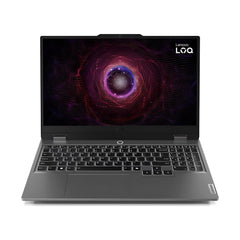 Lenovo LOQ 15ARP9 Gaming Laptop with LA1 AI Chip, 15.6” FHD (1920x1080) 144Hz, AMD Ryzen™ 5 7235HS, 12GB DDR5 RAM, 512GB SSD, NVDIA RTX™ 3050 6GB, White Backlit, English, Win11, Luna Grey