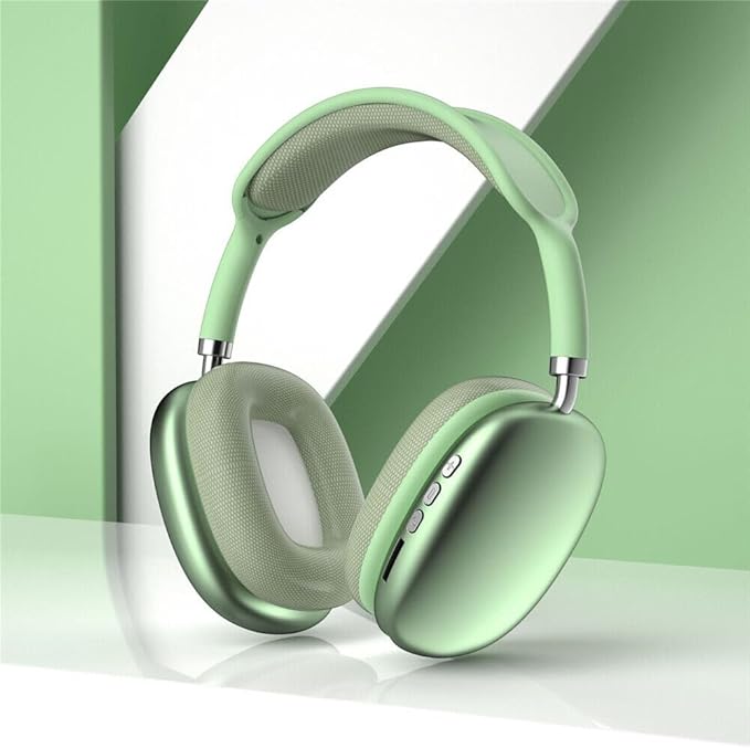 Wireless Over-Ear Headphones, Modern Design, 5 Colours - Mint Green, Pink, Blue, Black (Pink)