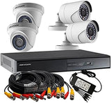 Hikvision 4 CCTV Cameras (Night Vision) & 4 Channel DVR Standalone Kit