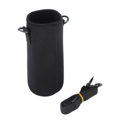 Water Bottle Sleeve, Durable Soft Water Bottle Carrying Pouch, Drink Bottle Holder Bag for Outdoor Camping Hiking Fishing 26cm Black Diochepkybwndt5g-03