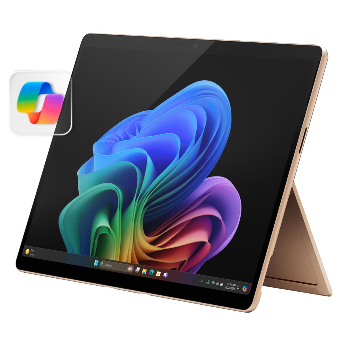 Microsoft Surface Pro 2-in-1 Laptop/Tablet (2024), Windows 11 Copilot+ PC, 13" Touchscreen Display, Snapdragon X Plus (10 Core), 16GB RAM, 512GB Storage, Dune