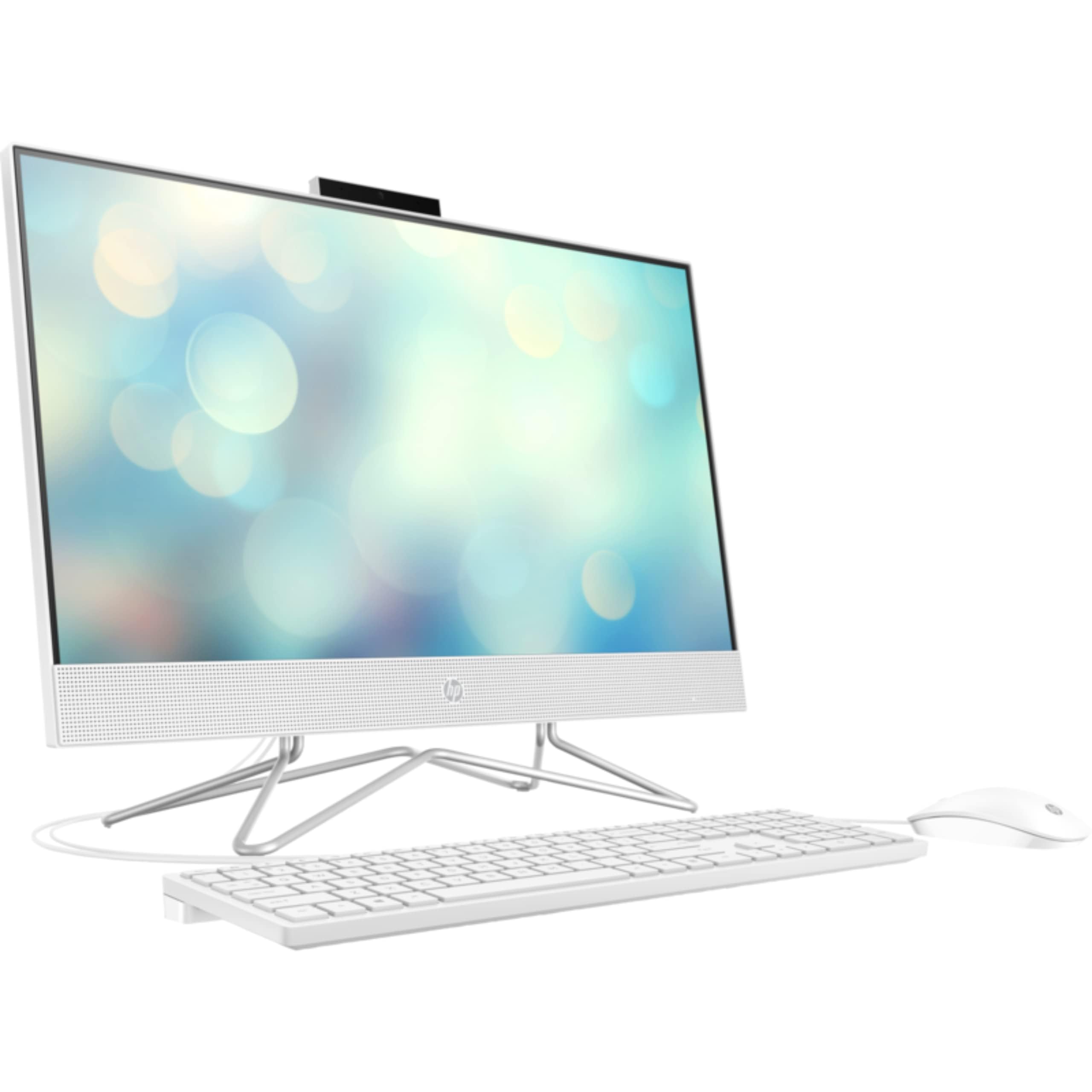 HP 2022 Newest All-in-One 24-inch Desktop|12th Generation Intel Core i5-1235U Processor|Intel UHD Graphics|16GB DDR4 RAM|1TB NVMe SSD|23.8" FHD Display|Windows 11|Free Bluetooth Headset| (Snow White)