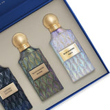 IBRAQ (Ibrahim Al Qurashi) Blue Wish Set 2 | Sapphire Leather Aqua Blue Diamond Black Diamond Incense 3 x 75ml Eau de Parfum - Gift Set
