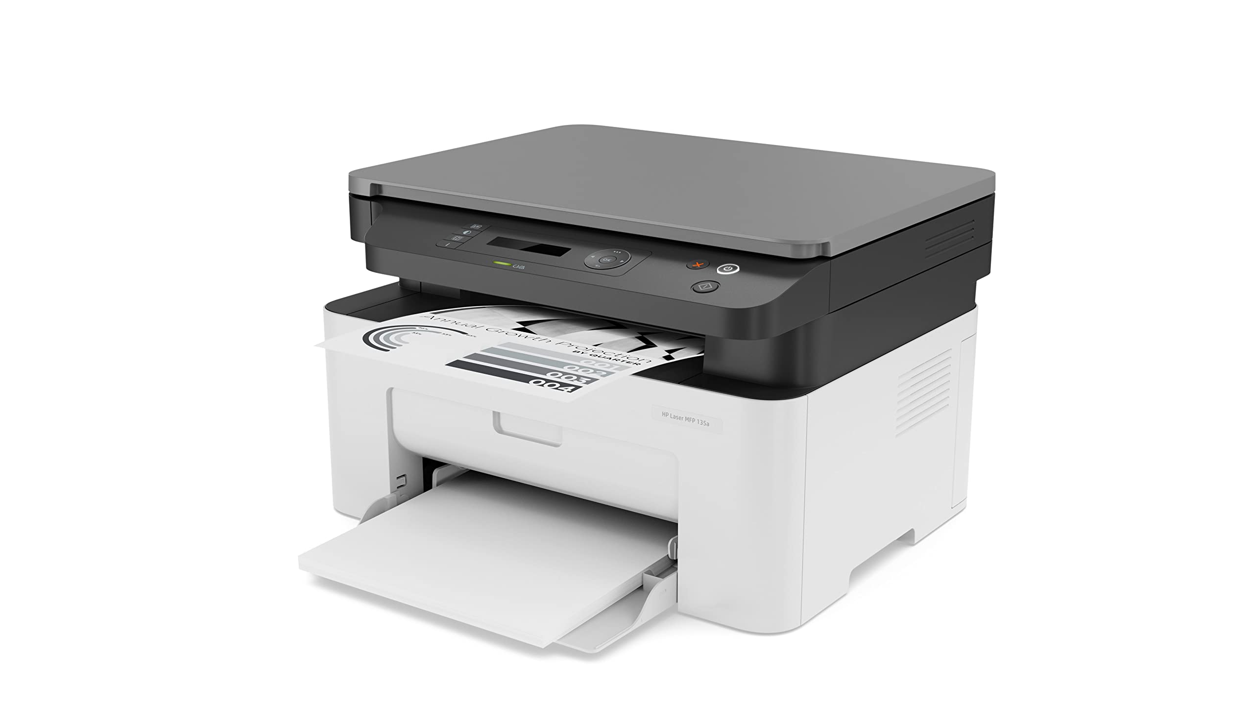 HP Laser MFP 135a Print, Copy, Scan, Multi-Functional All in One Office Printer, 4ZB82A - White