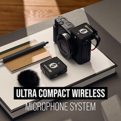 RØDE Wireless ME Ultra-compact Wireless Microphone System with Built-in Microphones, GainAssist Technology and 200m Range for Filmmaking, Interviews and Content Creation