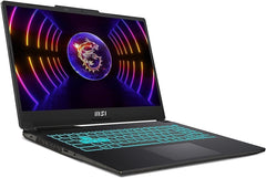 MSI Cyborg 15 Gaming Laptop - 15.6 FHD 144Hz, Intel Core i7-13620H, GeForce RTX 3050, 16GB RAM, 1TB NVMe SSD, Cooler Boost, Win 11 Home - Black With SteelSeries Prime Gaming Wireless Mouse