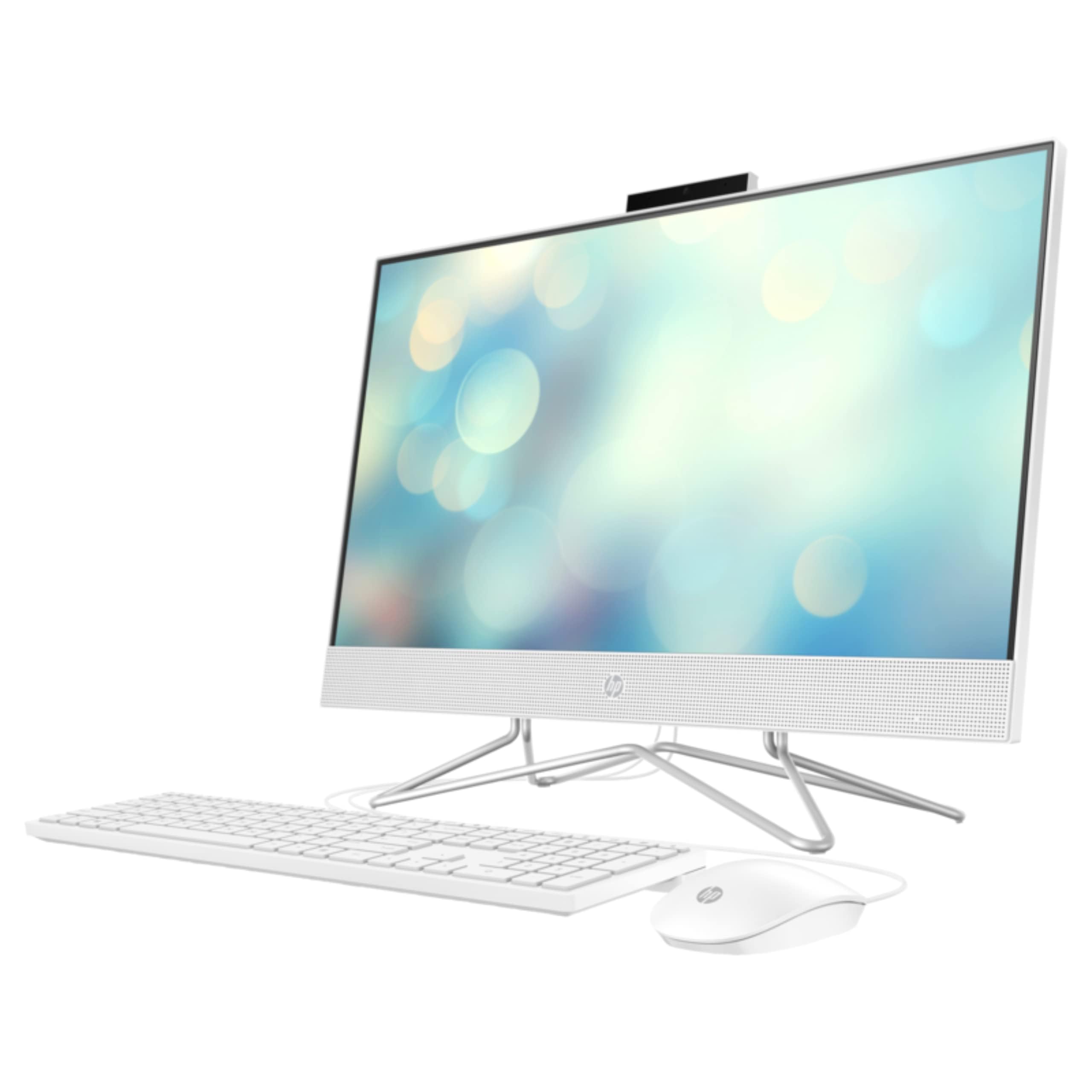 HP 2022 Newest All-in-One 24-inch Desktop|12th Generation Intel Core i5-1235U Processor|Intel UHD Graphics|16GB DDR4 RAM|1TB NVMe SSD|23.8" FHD Display|Windows 11|Free Bluetooth Headset| (Snow White)