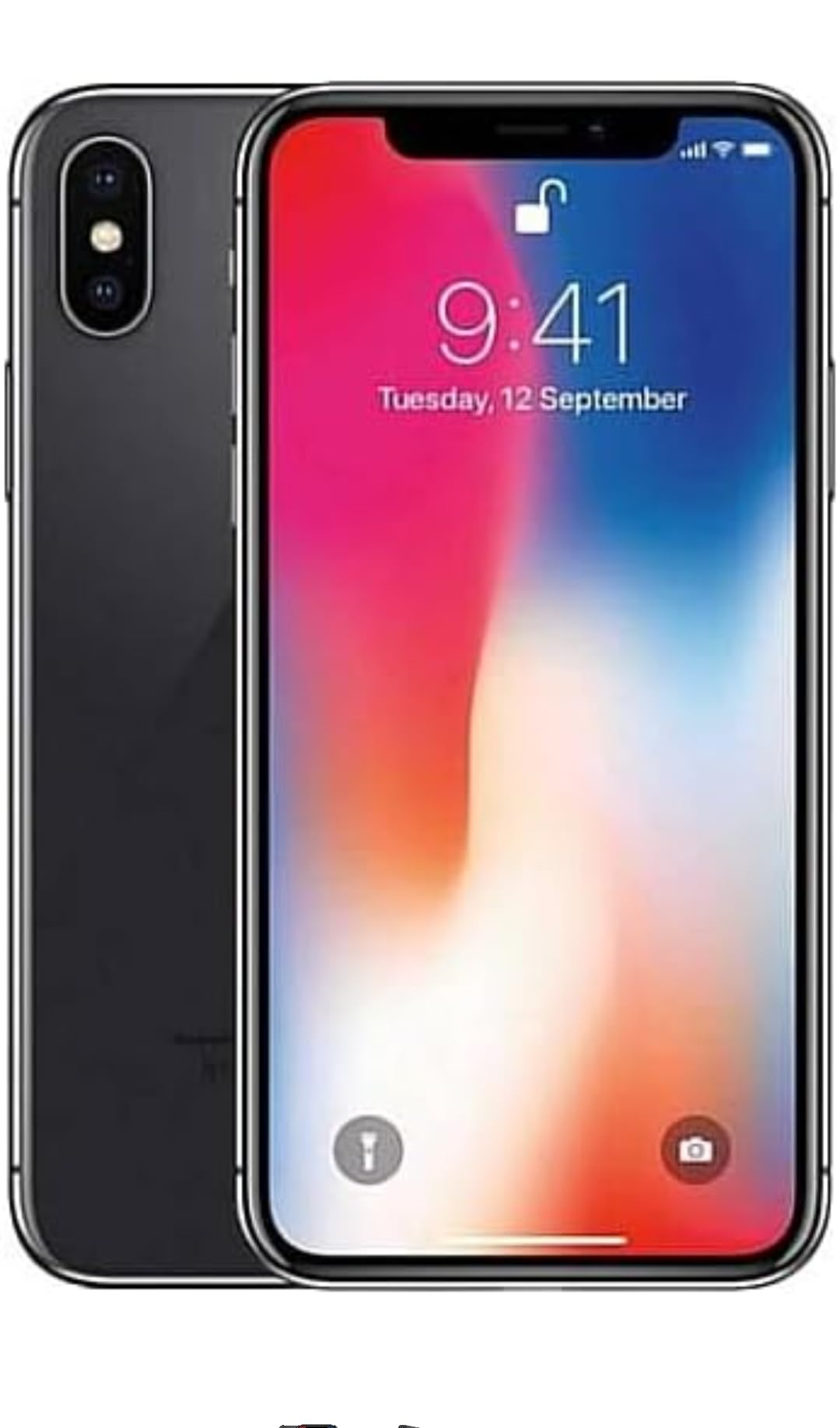 iphone X 256Gb black (Renewed)