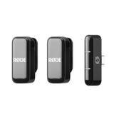RØDE Wireless Micro - Compact Wireless Microphone, Two Mics with Charge Case for Smartphone Content Creation - USB-C, Black