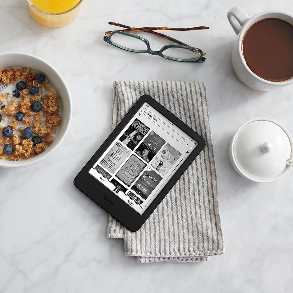 Kindle (2022 release) – The lightest and most compact Kindle, now with a 6”, 300 ppi high-resolution display, and 2x the storage | Denim