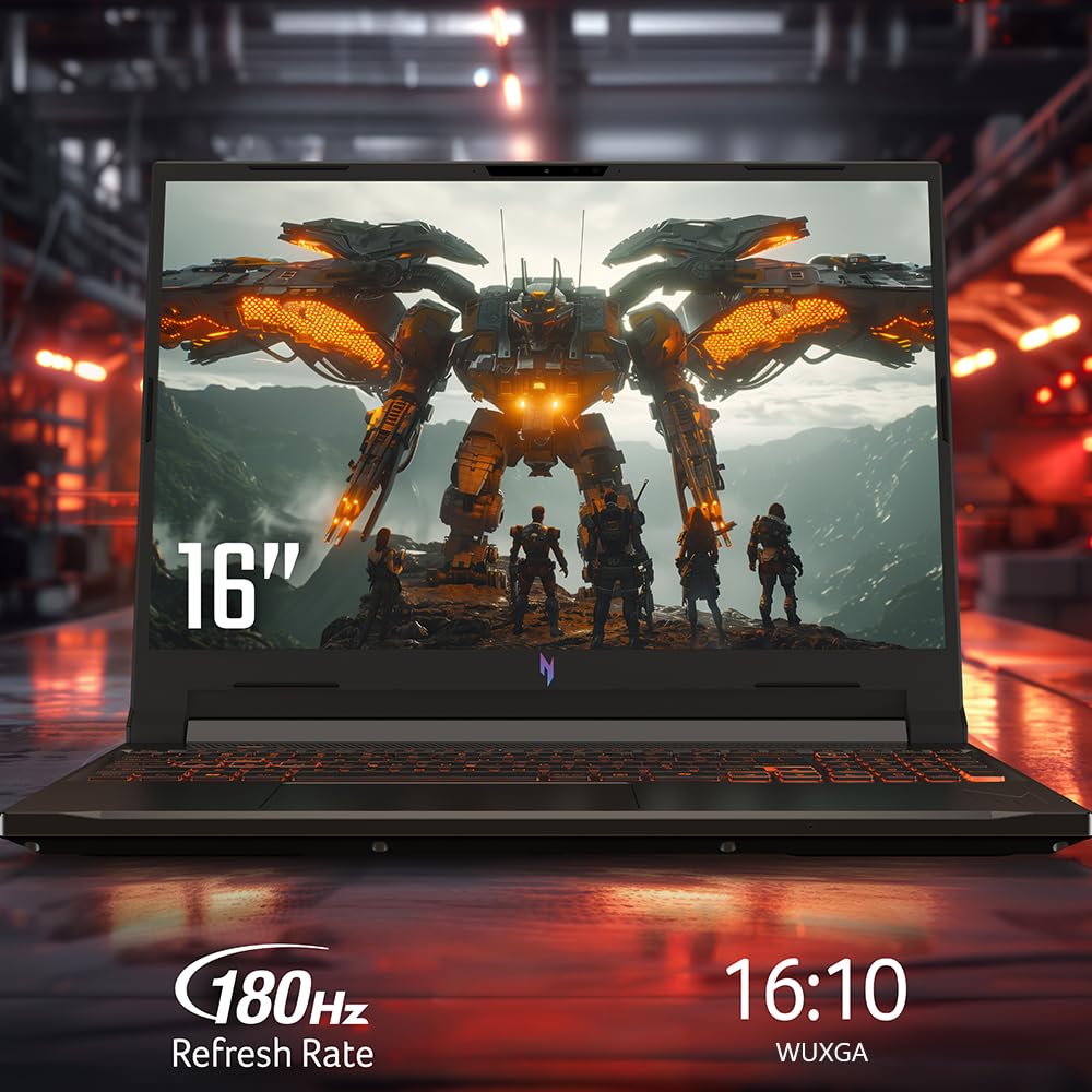 Acer Nitro V 16 AI Copilot+ PC Gaming Laptop | AMD Ryzen AI 5 340 Processor | NVIDIA GeForce RTX 5060 Laptop GPU | 16" WUXGA IPS 180Hz Display | 16GB DDR5 | 512GB Gen 4 SSD | Wi-Fi 6E | ANV16-61-R2QY