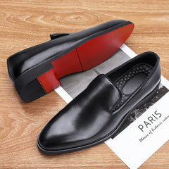 Loafers for Men Red Sole Brogue Round Toe Lace Up Pu Leather Party Weddings Shoes Men Shoes