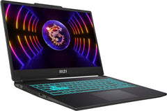 MSI Cyborg 15 A12VF Gaming Intel® Core™ i7 12650H,8GB RAM, 512GB SSD, NVidia RTX4060/8GB,15.6” Full HD 144Hz,CAM, BT, Wifi 6,Win11, English KB (Backlit), Black