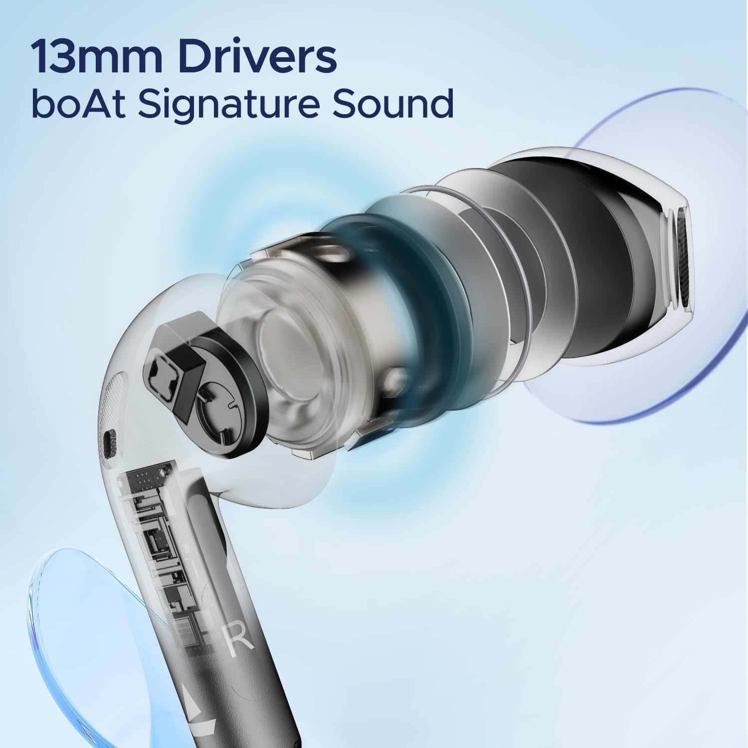 boAt Airdopes Alpha TWS Earbuds with upto 35 Hours Playback, ASAP Charge, BEAST Mode, boAt Signature Sound, ENx Technology, IPX5(Jet Black)