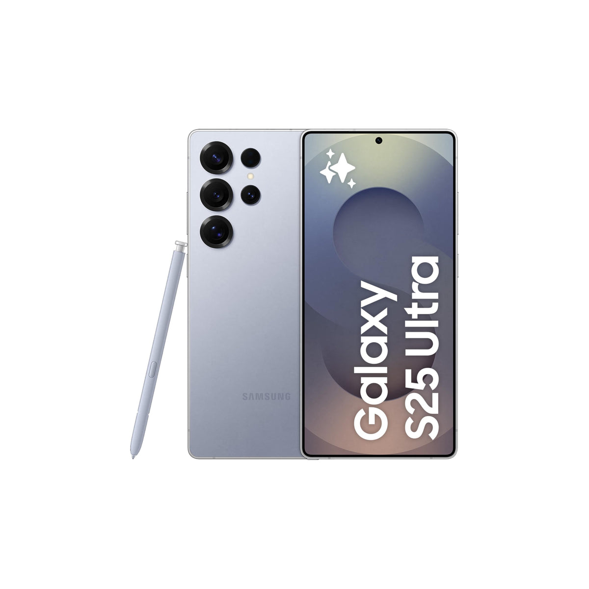 Samsung Galaxy S25 Ultra AI Phone, 256GB Storage, 12GB RAM, Titanium Silverblue, Android Smartphone, 200MP Camera, S Pen, Long Battery Life (UAE Version)