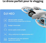 DJI Neo Fly More Combo, 4K UHD Camera Drone, 135g, AI Subject Tracking, QuickShots, Stabilized Video, RC-N3 & 3 Batteries for 60 Flights, MOIAT Certified - UAE Version with Official Warranty Support