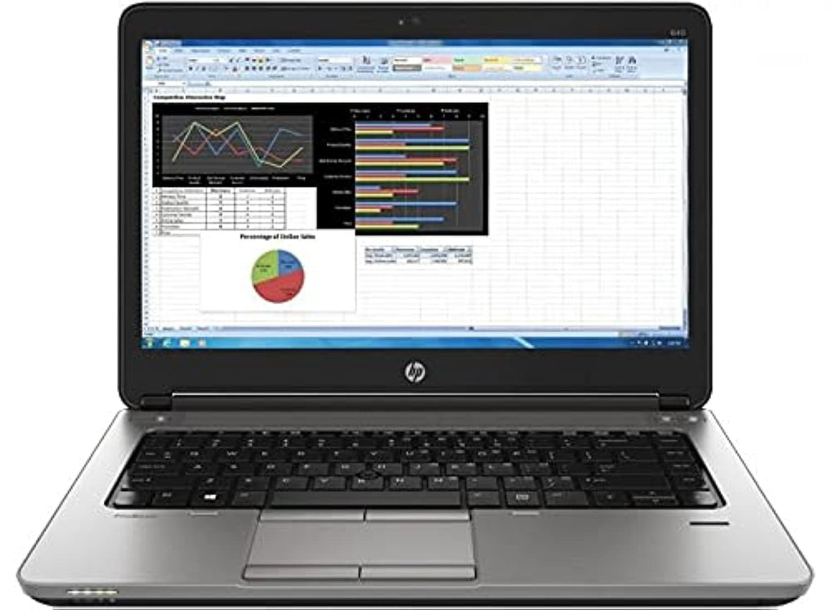 HP Probook 640 G2 Business Laptop, Intel Core i5-6300U CPU, 8GB DDR4 RAM, 256GB SSD Hard, 14 inch Display, Windows 10 (Renewed)