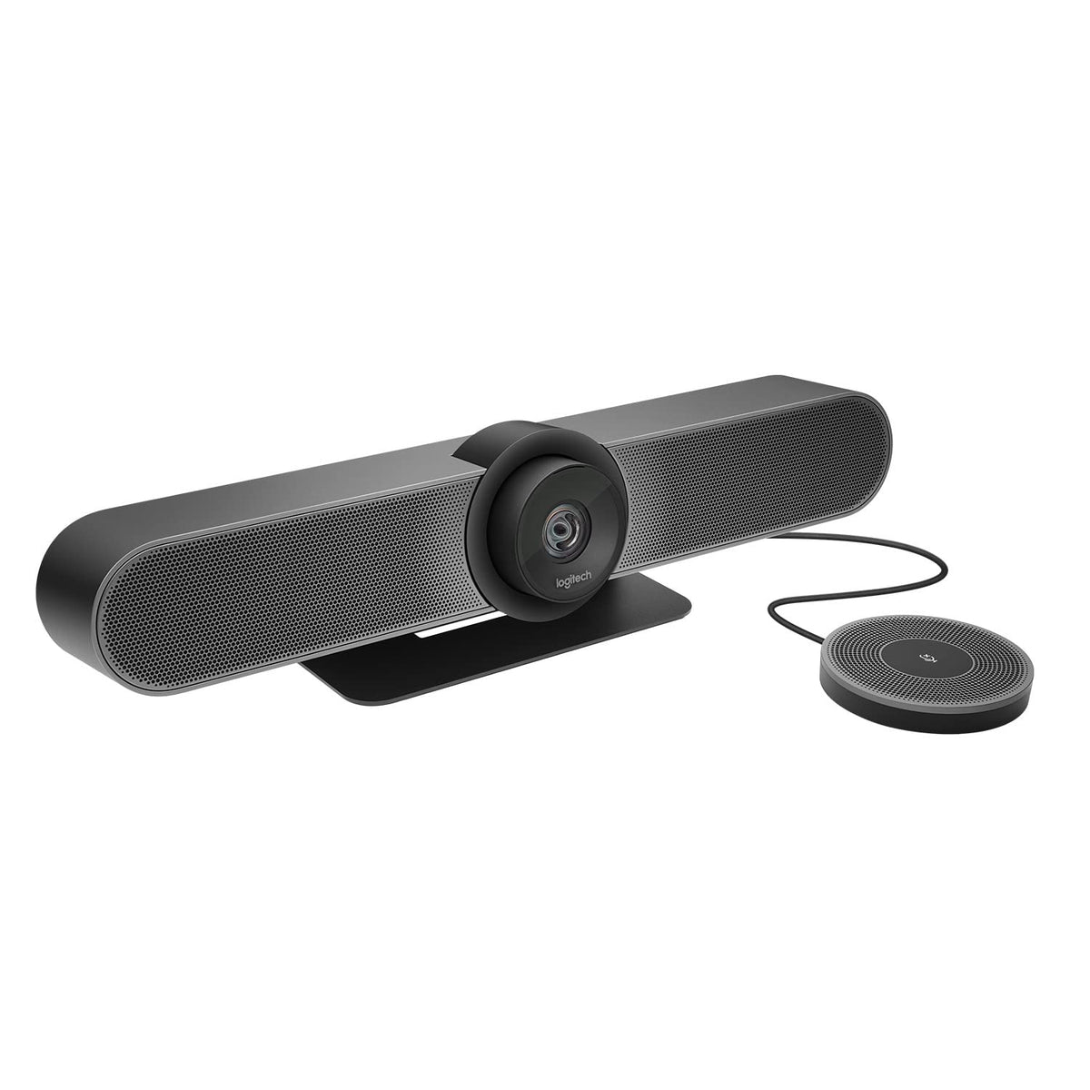 Logitech MeetUp Video Conferencing System, Ultra HD 4K/1080p/720p, 3 Microphones/Adjustable Speakers, Wide Field of View 120°, PC/Mac/Laptop/Macbook/Tablet - Black