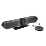 Logitech MeetUp Video Conferencing System, Ultra HD 4K/1080p/720p, 3 Microphones/Adjustable Speakers, Wide Field of View 120°, PC/Mac/Laptop/Macbook/Tablet - Black