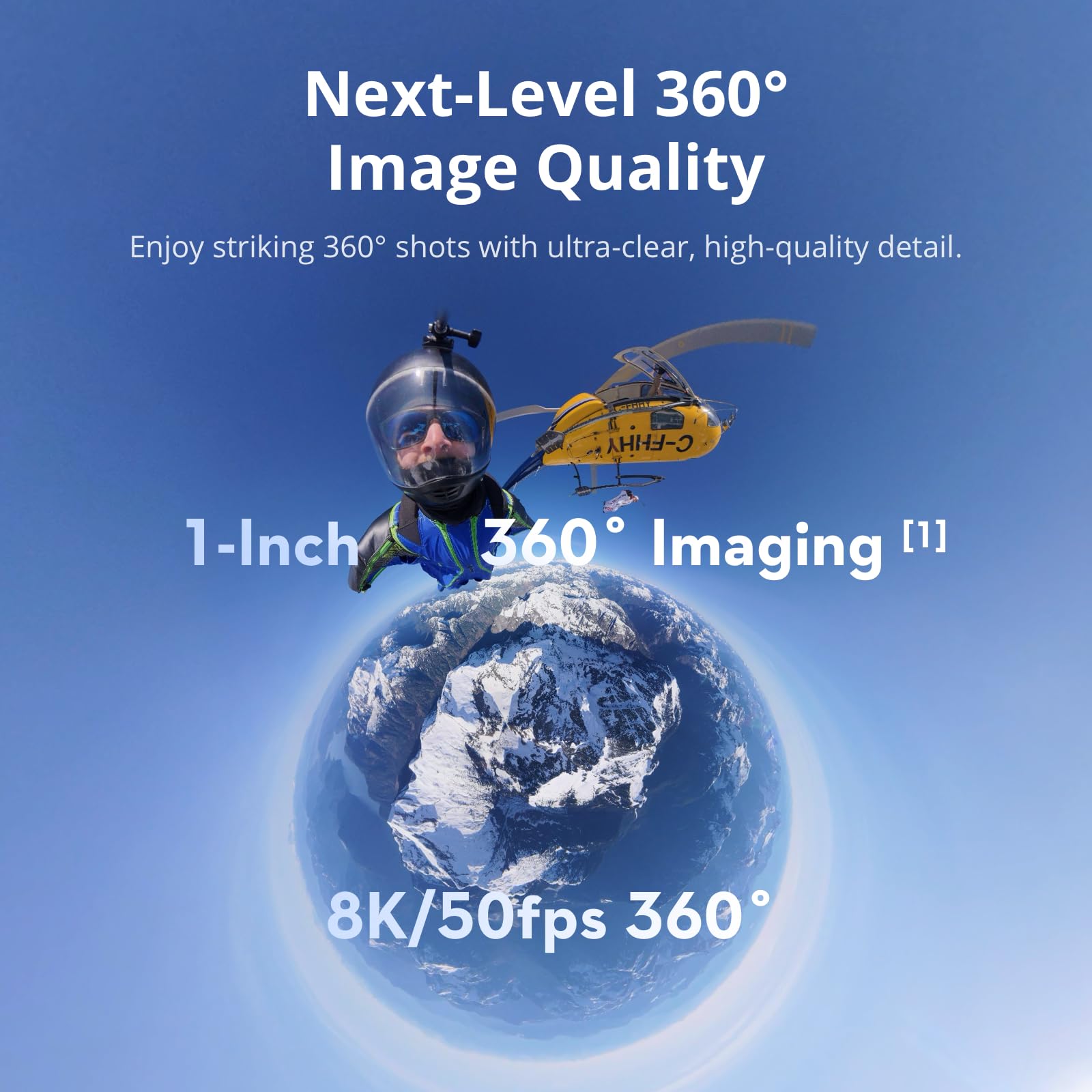 DJI Osmo 360 Standard Combo, 360 Camera With 1-Inch 360° Imaging, Native 8K 360° Video, 4K/120fps & 170° Boost Video,120MP 360° Photo, 100-Min 8K Recording, Waterproof, Action Camera for Sports, Vlog