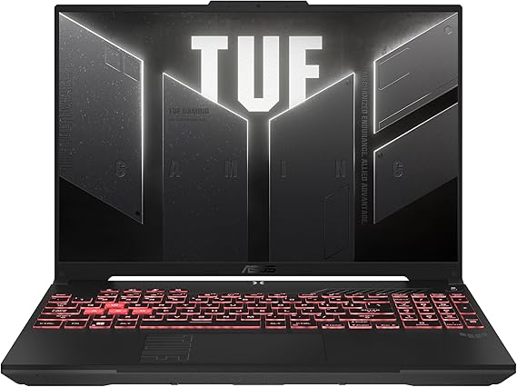 ASUS TUF (Upgraded) Gaming A16 Laptop, 16" FHD+ 144Hz Display, AMD Ryzen 7 7445HS, 32GB DDR5 RAM, 1TB PCIe 4.0 SSD, NVIDIA GeForce RTX 4050 6GB, English/Arabic 1-Zone RGB Keyboard, Win 11, Mecha Gray