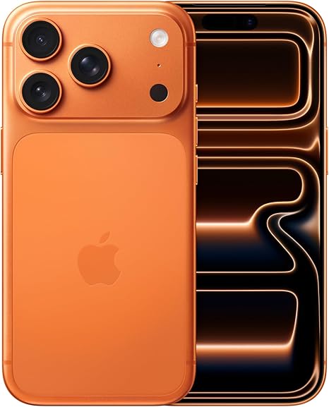 Apple iPhone 17 Pro 512 GB: 6.3-inch Display with ProMotion up to 120Hz, A19 Pro Chip, Breakthrough Battery Life, Pro Fusion Camera System with Center Stage Front Camera; Cosmic Orange