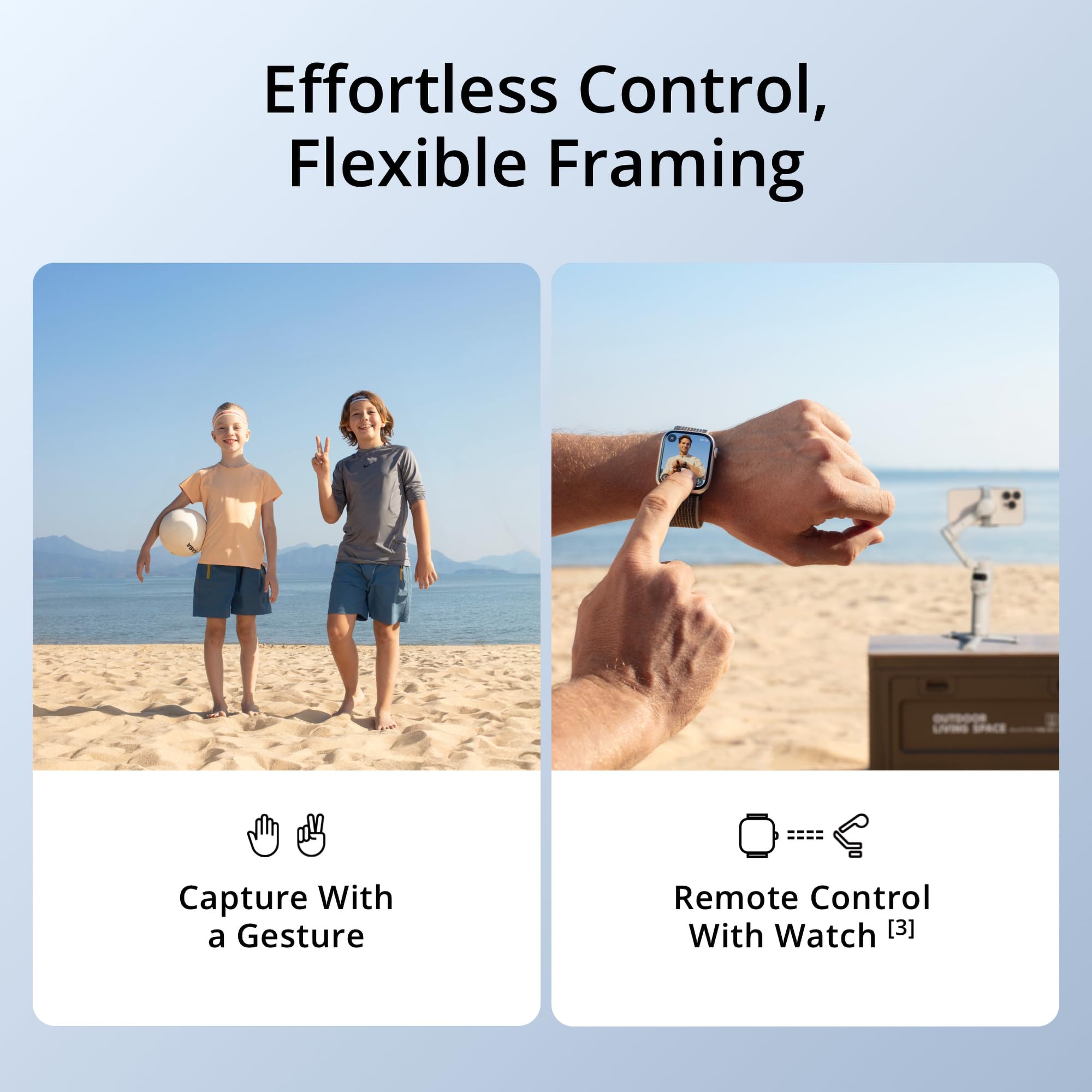 DJI Osmo Mobile 7 Gimbal Stabilizer for iPhone, Android, Built-in Tripod, Comfortable Grip, 3-Axis Phone Gimbal, ActiveTrack 7.0, OneTap Edit, Phone Charging,UAE Version, Official Warranty Support