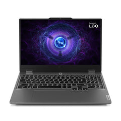 Lenovo LOQ 15IAX9 Gaming Laptop with LA1 AI Chip, 15.6" FHD 144Hz Display, Intel i5-12450HX, 12GB RAM, 512GB SSD, RTX 3050 6GB, Backlit Eng- Ar KB, Win 11, Luna Grey - [83GS0079AX]