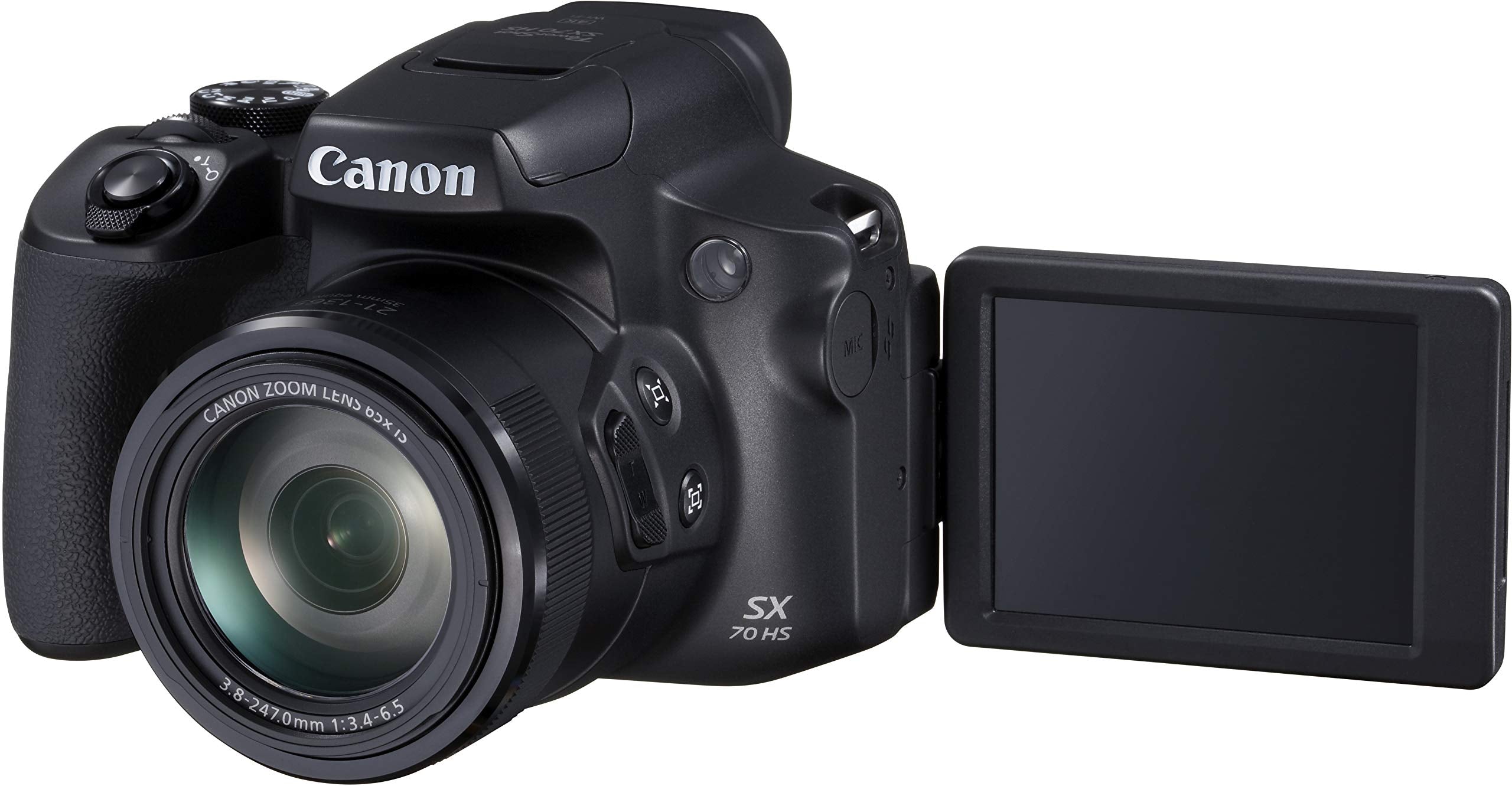 Canon Power Shot Sx70 Hs 4K Uhd, 20.3 Mp, Black
