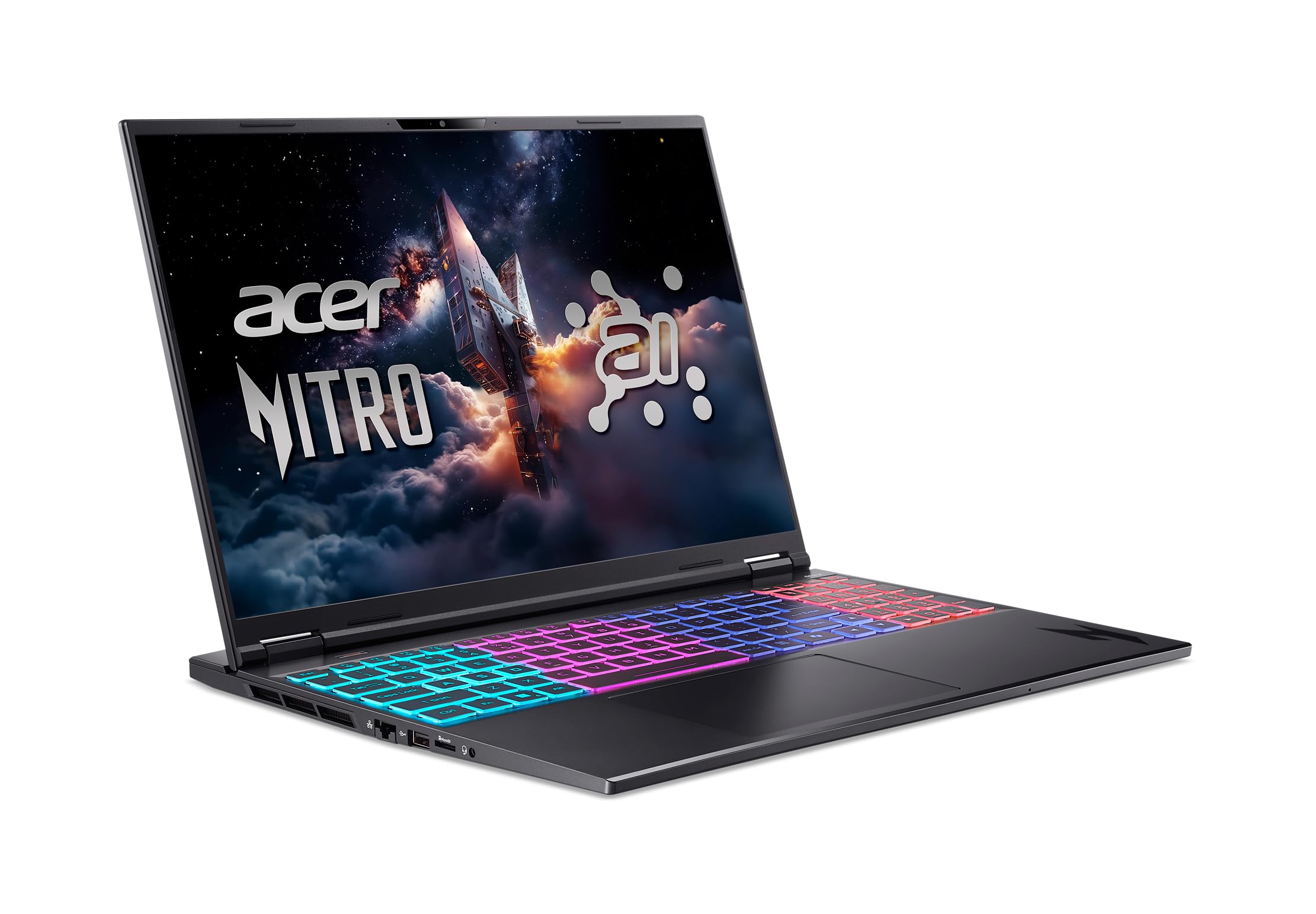 Acer Nitro 16S AI Copilot+ PC Gaming Laptop | AMD Ryzen AI 9 365 Processor | NVIDIA GeForce RTX 5070 Ti Laptop GPU | 16" WQXGA IPS 180Hz Display | 32GB DDR5 | 2TB Gen 4 SSD | Wi-Fi 6E | AN16S-61-R5K4