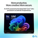 HP OmniBook Ultra Flip Laptop 14-fh0002ne, Intel Core Ultra 7-256V, 14" 3K OLED Touch Display, 16GB LPDRR5 RAM, 1TB SSD, Intel® Arc™ Graphics, Eng/Ar KB, Win11, Atmospheric blue [B13Y6EA]