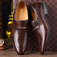 Casual Shoes Classic Low-Cut Embossed Leather Shoes Comfortable Business Dress Shoes Man Loafers Plus Size 48 shose