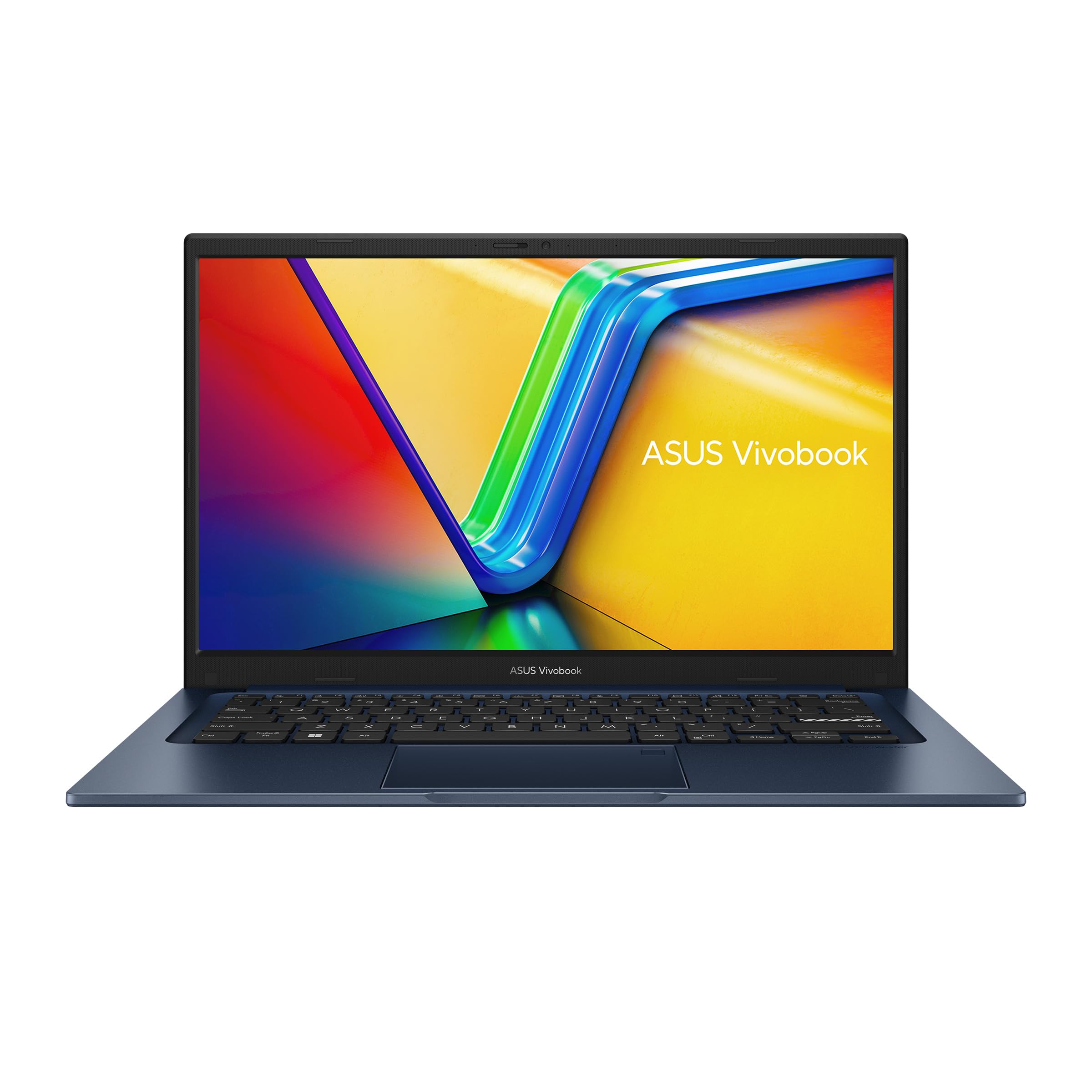 ASUS Vivobook 14 X1404VA-EB214W (Quiet Blue) Slim Laptop, i7-1355U 8GB 512GB PCIE G3 SSD, Intel UMA, WIN11 HOME, 14-inch, HD Webcam, Fingerprint, Backlit-Eng-Arb-KB. (Upgraded)