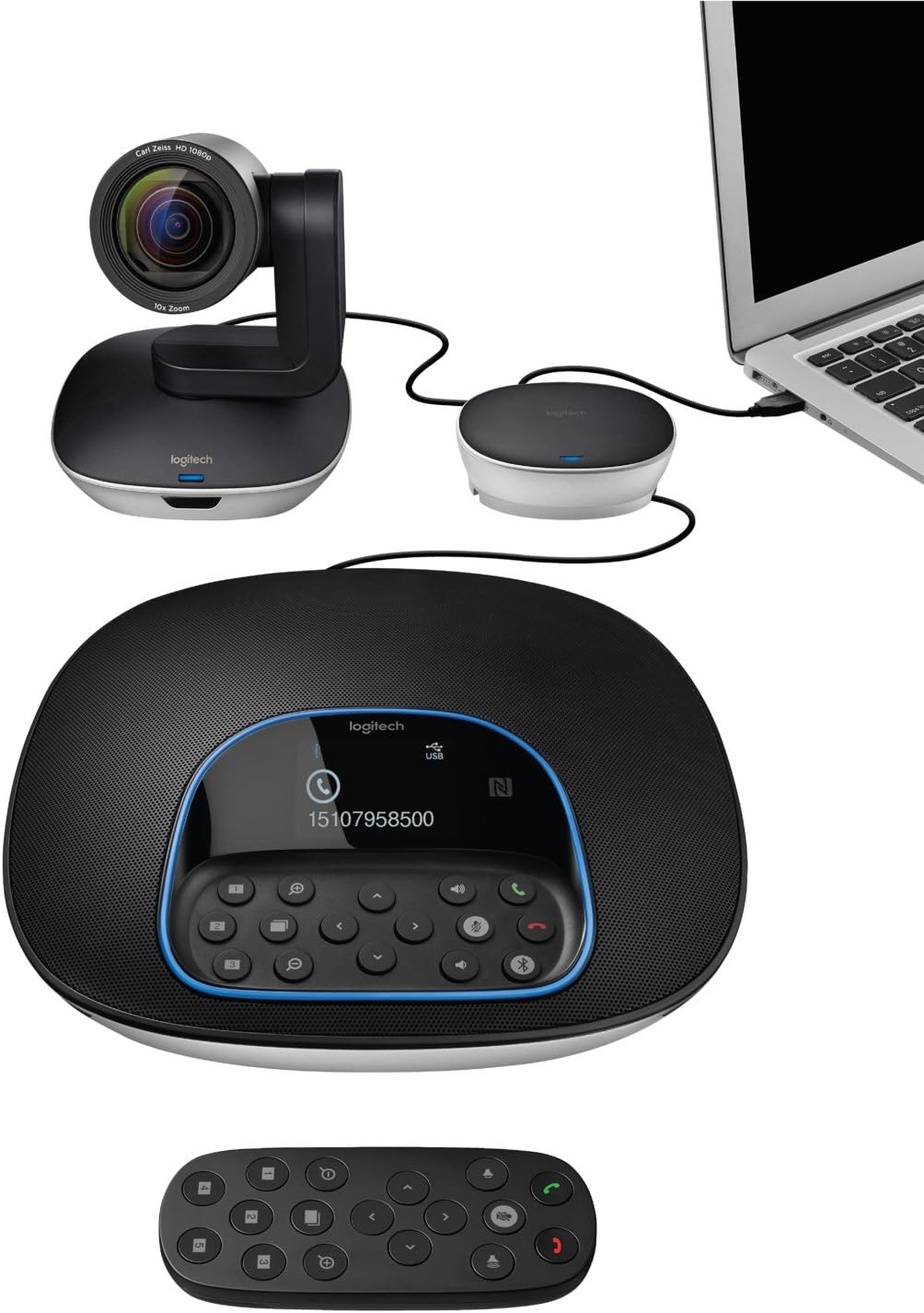 Logitech Group USB HD Video and Audio Conferencing System for Big Meeting Rooms