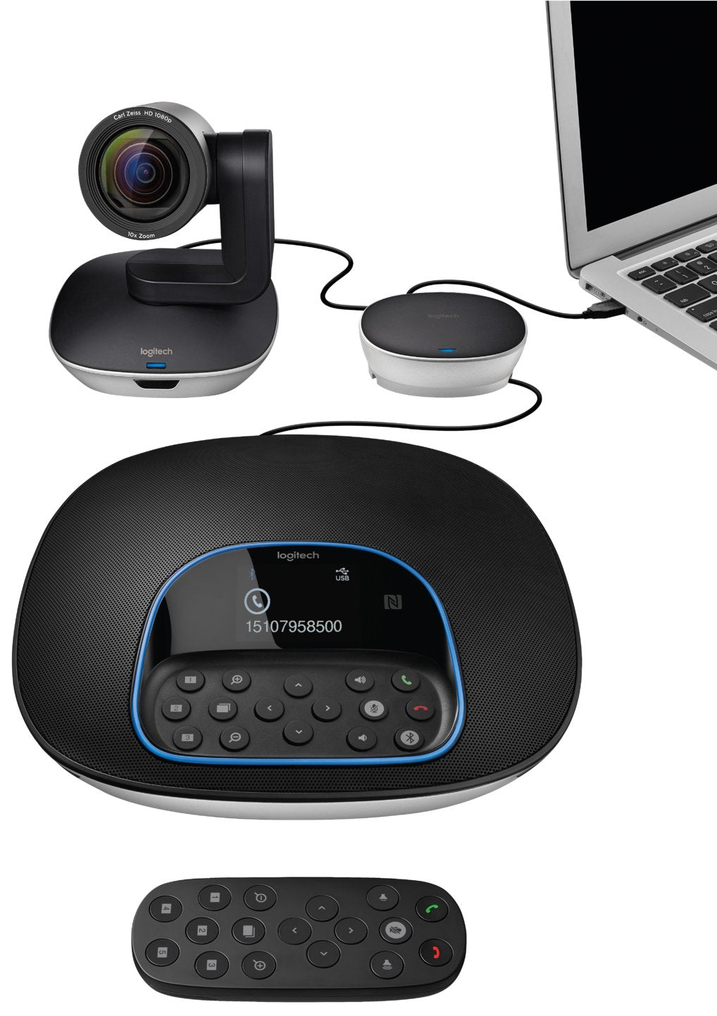 Logitech Group USB HD Video and Audio Conferencing System for Big Meeting Rooms