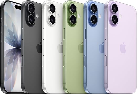 Apple iPhone 17 256 GB: 6.3-inch Display with ProMotion, A19 Chip, Center Stage Front Camera for Smarter Group Selfies, Improved Scratch Resistance, All-Day Battery Life; Mist Blue