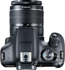 Canon EOS 2000D with EF-S 18-55mm IS, Lens & EF 75-300mm- black