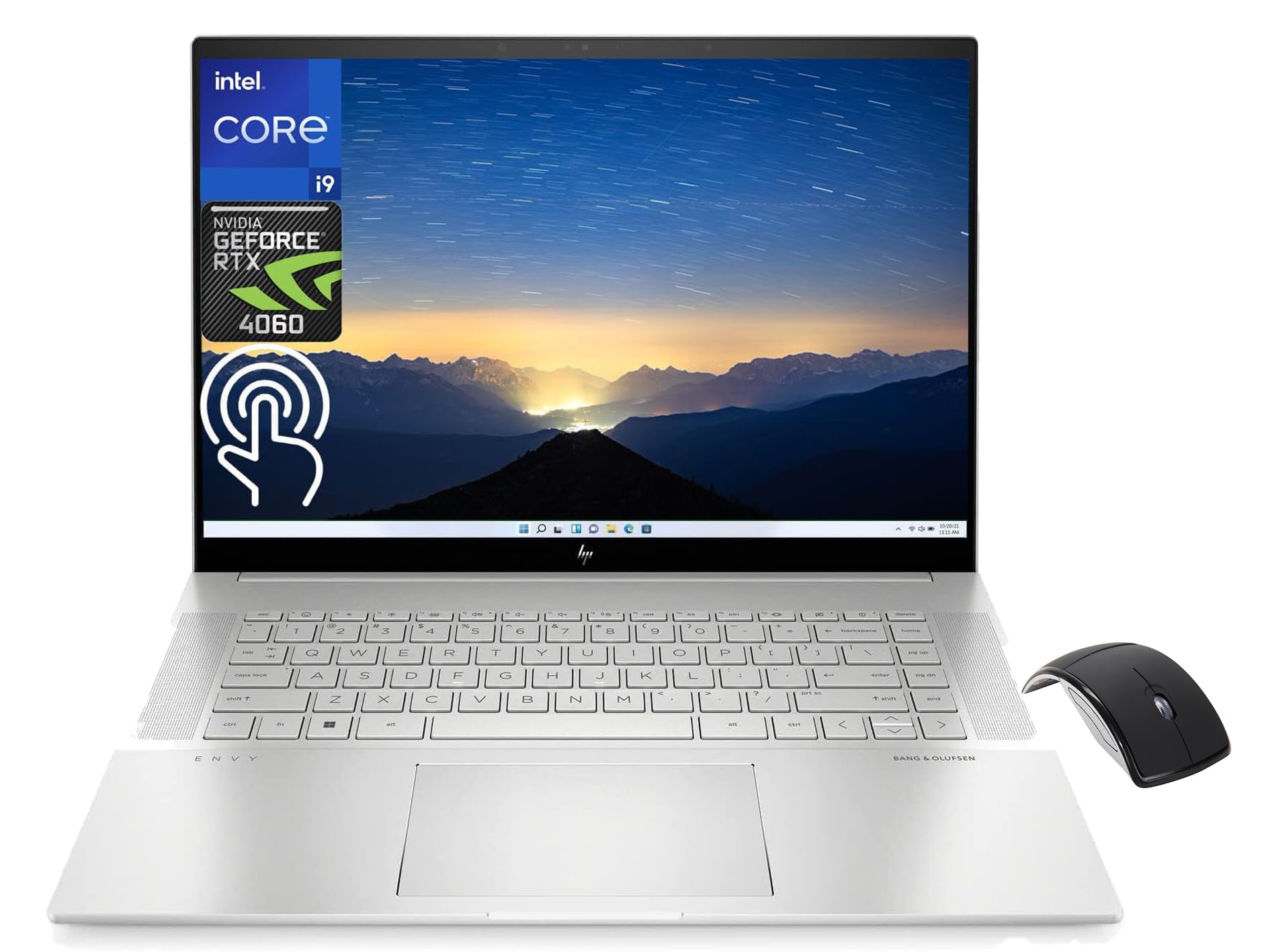 HP 2023 Newest Envy Laptop, 16" WQXGA Touch-Screen, Intel Core i9 13900H up to 5.4GHz, NVIDIA GeForce RTX 4060, 64GB DDR5 RAM, 1TB SSD, Wi-Fi 6E, Bluetooth, Backlit Keyboard, Windows 11 Home