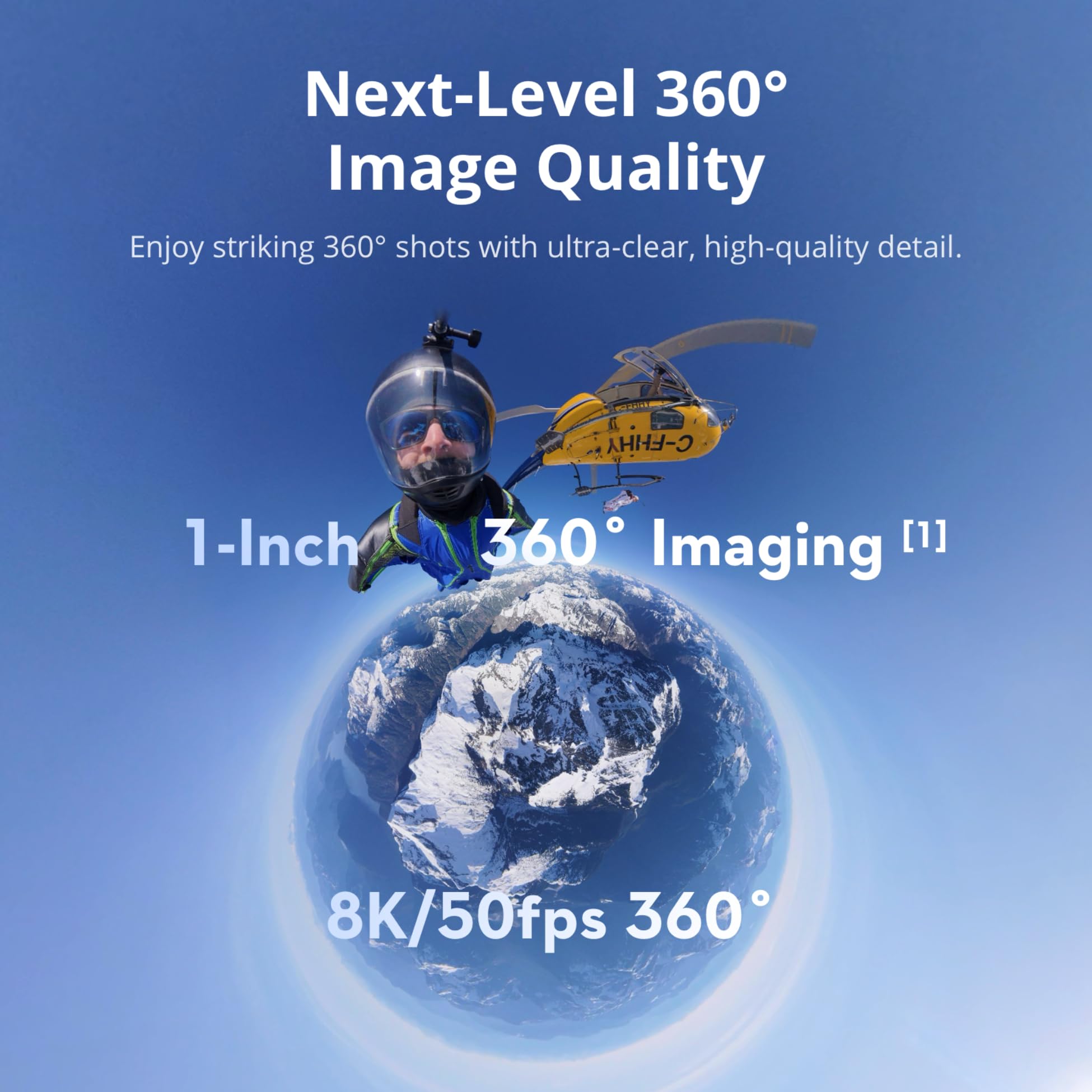 DJI Osmo 360 Adventure Combo, 360 Camera With 1-Inch 360° Imaging, Extended Battery Life With 3 Batteries, Native 8K 360° Video, 4K/120fps & 170° Boost Video, Action Camera for Sports, Vlog